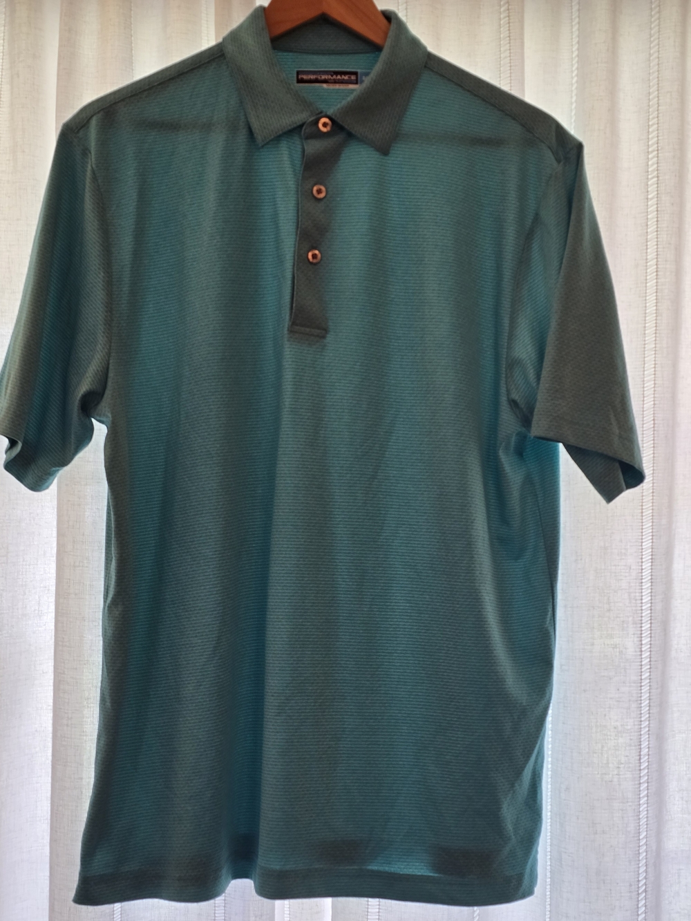 Caribbean Blue Short-Sleeve Golf Polo Shirt - Men's
